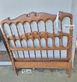 Pediera e testiera letto singolo