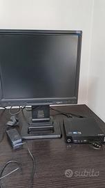 Mini pc completo di monitor, tastiera  e mouse 