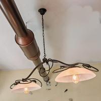 Lampadario in ottone 
