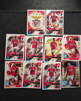 Lotto 10 Carte Topps Match Attax 2022/23 Benfica