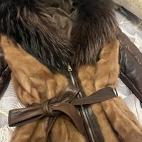 Giubbotto in pelle e pelliccia