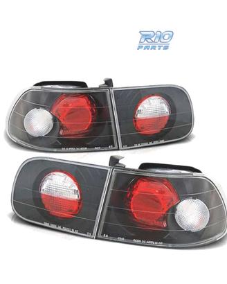 FARI POSTERIORI PER HONDA CIVIC 91-95 3D NERO LOOK