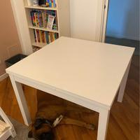 Tavolo Ikea BJURSTA quadrato bianco allungabile