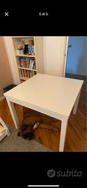 Tavolo Ikea BJURSTA quadrato bianco allungabile