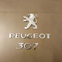 Logo e Scritta portellone posteriore Peugeot 307