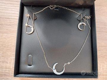 Collana e orecchini luna