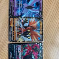 Pokemon carte trio leggendario