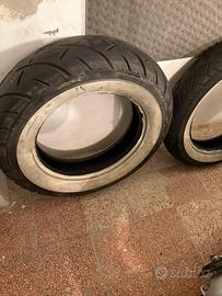 Coppia pneumatici Metzeler White Wall per Cruiser