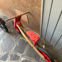 Bici a spinta in legno