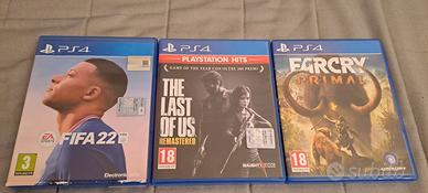 Giochi PS4 - The Last of Us-Fifa22,-Far Cry-Primal