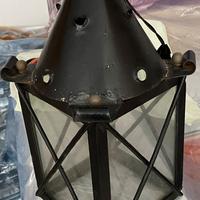 LANTERNA D'EPOCA  IN FERRO BATTUTO