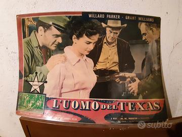 Locandina poster film L'uomo del texas.