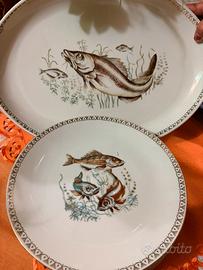 Servizio piatti da pesce Vintage Bavaria