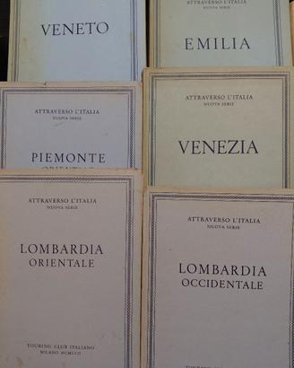 Guide Touring Club " Attraverso l'Italia"  11 Vol.
