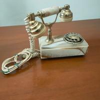 Telefono in marmo e ottone vintage anni 70  Zenith