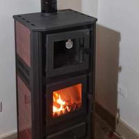 Stufa a Legna con Forno 12kw Termostato 