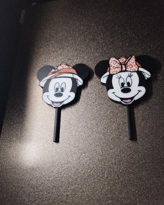 cake Topper Topolino e Minnie Safari 