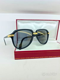 Cartier Vintage Vitesse NOS Black Gold Occhiali