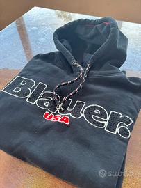 Felpa Blauer nera con cappuccio taglia xl