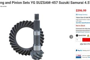 coppia pignone e corona Suzuki Samurai 