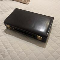 Valigetta Necessaire vintage in pelle vera anni 70