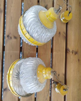 Coppia di lampadari modernariato
