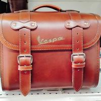Bauletto borsone Valigia Vespa pelle marrone