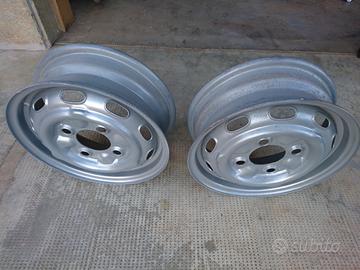 Due cerchi ferro Lancia Fulvia coupé e berlina