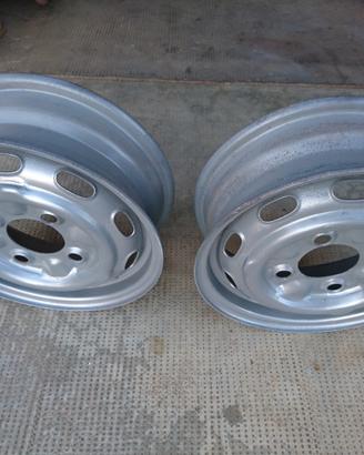 Due cerchi ferro Lancia Fulvia coupé e berlina