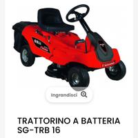 Trattorino tagliaerba a batteria SANDRI GARDEN