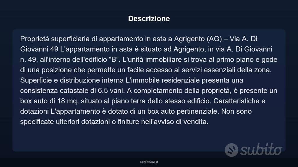 Appartamento – Agrigento, Fontanelle - Altro