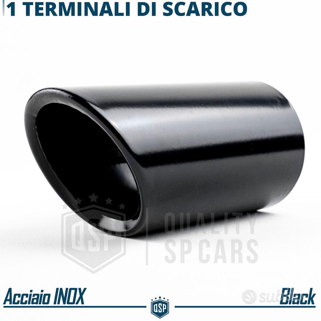 Subito - RT ITALIA CARS - TERMINALE di Scarico Auto ACCIAIO Inox Nero 65-70  - Accessori Auto In vendita a Bari