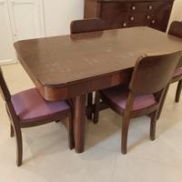 Tavolo con Sedie anni 40