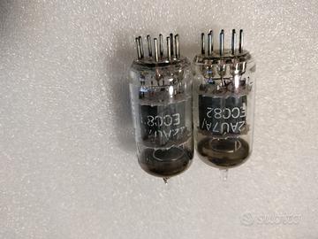 Coppia valvole ecc82 12au7 GE General Electric