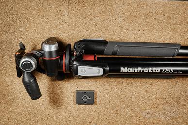 Treppiede Manfrotto 055 XPRO3 + Testa MHXPRO-3W