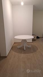 Tavolo rotondo massello 120 cm ⚪ shabby chic – lac