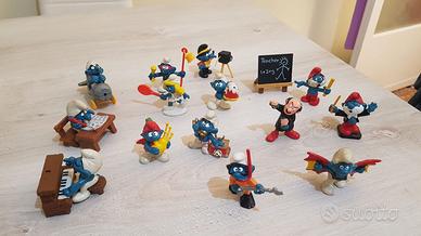 Lotto 14 Puffi Schleich Peyo 1977-1983  Hong Kong