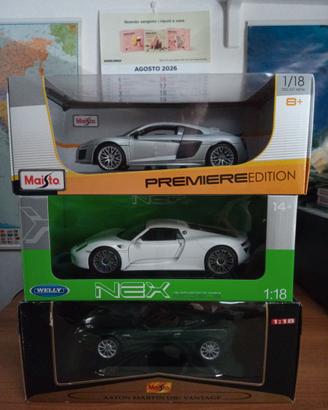 Automodelli in scatola originale 1:18 nuovi