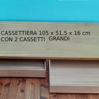 Cassettiera in legno