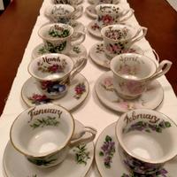 servizio tazze porcellana inglese 