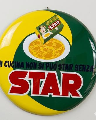 Insegna bottone pubblicità Brodo Star