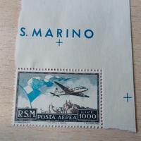 SAN MARINO 1951 Aerea 1000 Lire "Bandiera" - MNH B