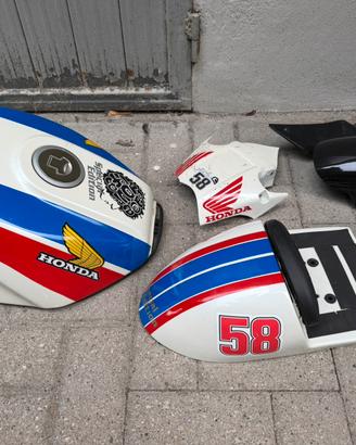 Kit cafè racer (coda, sella, serbatoio, fianchett)