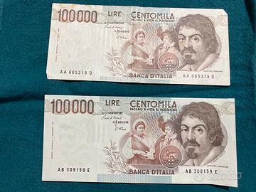 Banconote da 100 mila lire