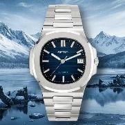 Seiko mod Nautilus blue dial