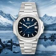 Seiko mod Nautilus blue dial