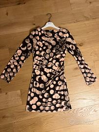 Abito Pois Siste’s con arricciatura su un fianco