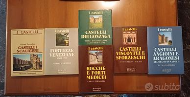 Lotto 6 volumi collana  "I castelli" Rusconi 