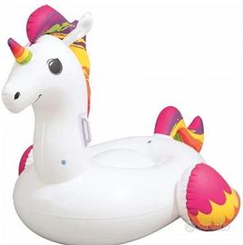 Calvalbile gonfiabile unicorno arcobaleno