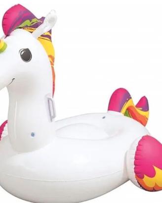 Calvalbile gonfiabile unicorno arcobaleno
